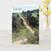 Carte chemin d'adieu (Fleur jaune)