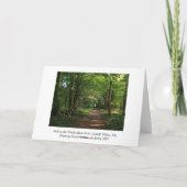 Carte Chemin dans les bois (Dos)