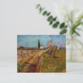 Carte Chemin dans un champ, saules de Vincent van Gogh (Debout devant)