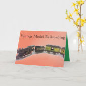 Carte Chemin de fer vintage (Fleur jaune)