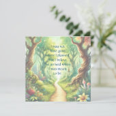 Carte Chemin de la forêt et devis (Debout devant)