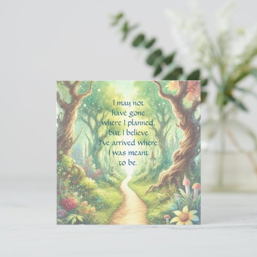 Carte Chemin de la forêt et devis (Debout devant)