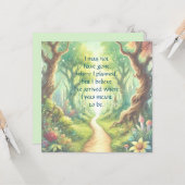 Carte Chemin de la forêt et devis (Devant/Arrière en situation)