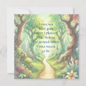 Carte Chemin de la forêt et devis (Devant)