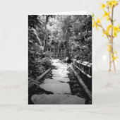 Carte Chemin du jardin japonais (Fleur jaune)