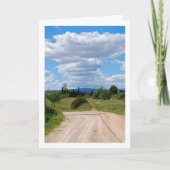 Carte Chemin Ensoleillé, Paysage Rural (Devant)