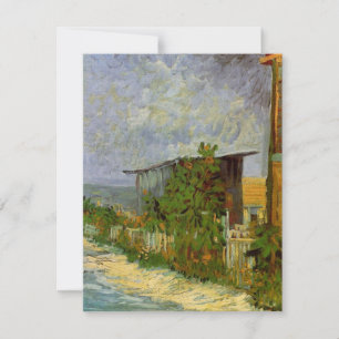 Carte Chemin Montmartre et tournesols par Vincent van Go