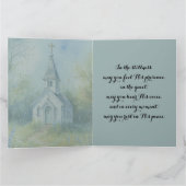 Carte Chemin rustique d'église dans une prairie de fleur (Intérieur)