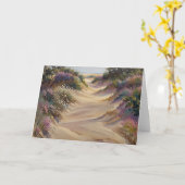 Carte Chemin vers la plage (Fleur jaune)