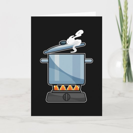 Carte Cheminée avec casserole et couvercle (Devant)