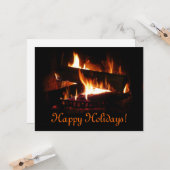 Carte Cheminée Vacances d'hiver (Devant/Arrière en situation)