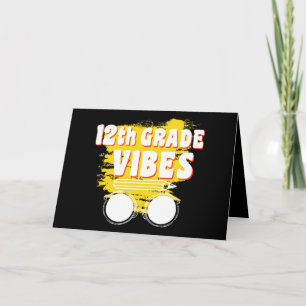 Carte Chemise 12e Année Vibes Retour à l'école Premier J