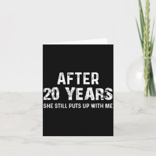 Carte Chemise 20 Ans Anniversaire de Mariage Mari