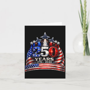 Carte Chemise 250 Ans USA Patriotique 4 Juillet