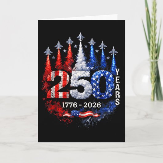 Carte Chemise 250 Ans Usa Patriotique 4 Juillet Ameri (Devant)
