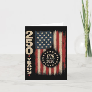Carte Chemise 4 juillet 2026 Drapeau américain 250e