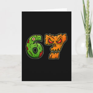Carte Chemise 67 Citrouille Zombie Six Sept Costume de H