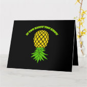 Carte Chemise à ananas vers le bas avec échange 3 (Fleur jaune)