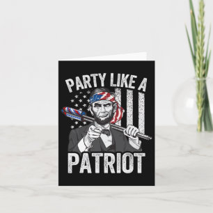 Carte Chemise Abraham Lincoln 4 juillet Hommes Américain