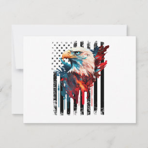 Carte Chemise aigle drapeau américain hommes enfants pat