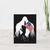 Carte Chemise Big Foot - Bigfoot Sasquatch Drapeau Améri (Devant)