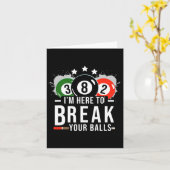 Carte Chemise billard de la piscine - Billard Pool Break (Fleur jaune)