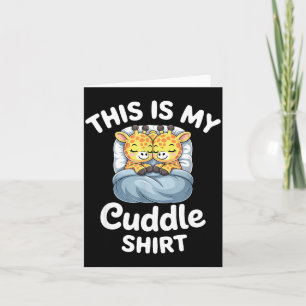 Carte Chemise Câline Girafes Mignons Drôle Confortable 