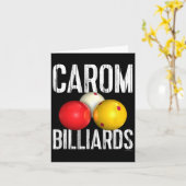 Carte Chemise Carom Billiards - Texte Cool (Fleur jaune)