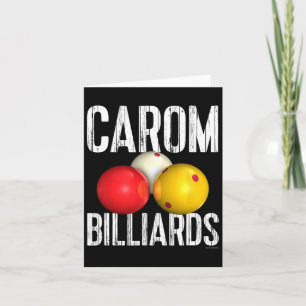 Carte Chemise Carom Billiards - Texte Cool