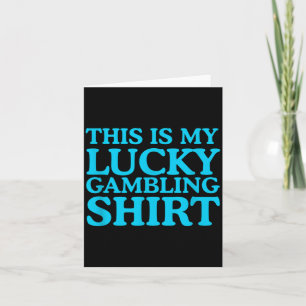 Carte Chemise Chanceuse Vacances Drôles Vegas Pâques