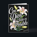 Carte Chemise chrétienne espagnole F Con Dios Todo Es Po<br><div class="desc">Chemise chrétienne espagnole pour femmes Con Dios Todo Es Posible</div>