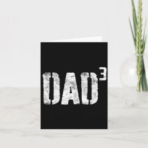 Carte Chemise Dad au cube Hommes Papa de trois Fête des