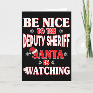 Carte Chemise d'agent de police - Pour Noël Adjoint Shér