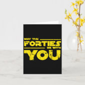 Carte Chemise d'anniversaire 40e Que Les Quarante Soient (Fleur jaune)