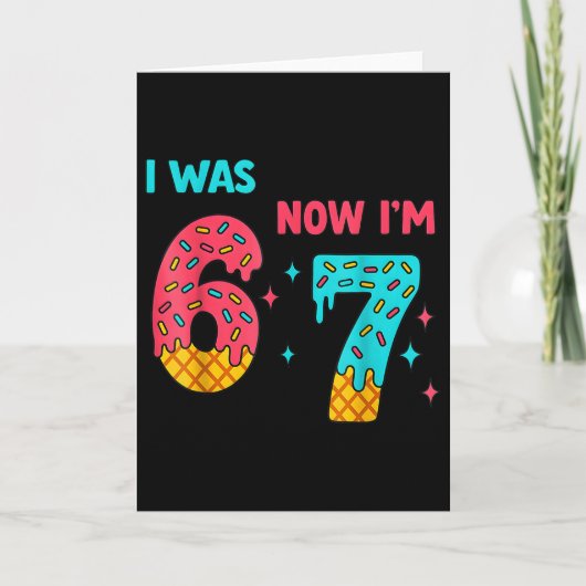Carte Chemise d'anniversaire de 7 ans J'avais 6 ans main (Devant)