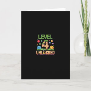 Carte Chemise d'anniversaire pour enfants Niveau 4 déver