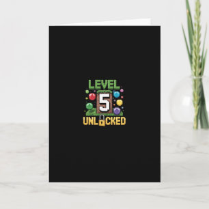 Carte Chemise d'anniversaire pour enfants Niveau 5 déver