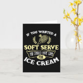 Carte Chemise de badminton Blague Soft Serve Citation Ba (Fleur jaune)