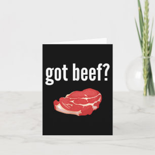 Carte Chemise De Boeuf Drôle Ai Obtenu Viande De Boeuf L