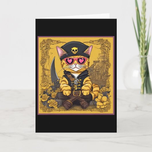 Carte Chemise de chat de la Saint-Valentin Tab (Devant)