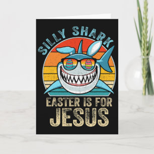 Carte Chemise de chrétiens Rétro T-shirt de requin idiot