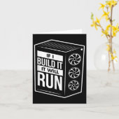 Carte Chemise De Constructeur Pc Drôle - Computer Builde (Fleur jaune)