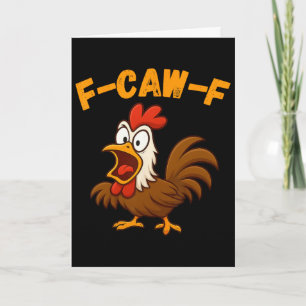 Carte Chemise de coq drôle de dessin animé Rnyard _1