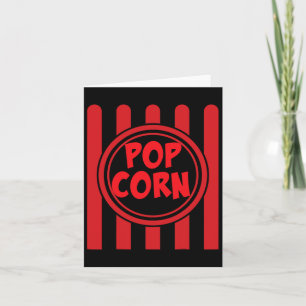 Carte Chemise de costume de carnaval de pop-corn Rouge B