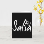 Carte Chemise de danse Salsa Danser Danser Dons Dons Don (Fleur jaune)