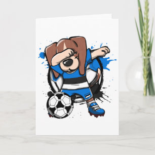Carte Chemise de fan de football d'Estonie Chien Beagle