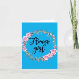 Carte Chemise de fille de fleurs Filles de mariage Marié