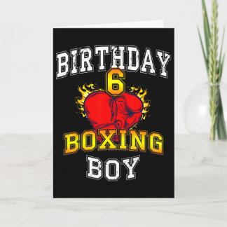 Carte Chemise de garçon pour 6ème anniversaire - Enfant