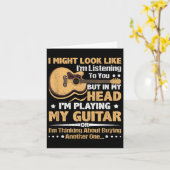 Carte Chemise De Guitare Pour Hommes - Musicien Drôle Gr (Fleur jaune)