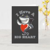 Carte Chemise de la Saint-Valentin Shark J'ai un grand c (Fleur jaune)